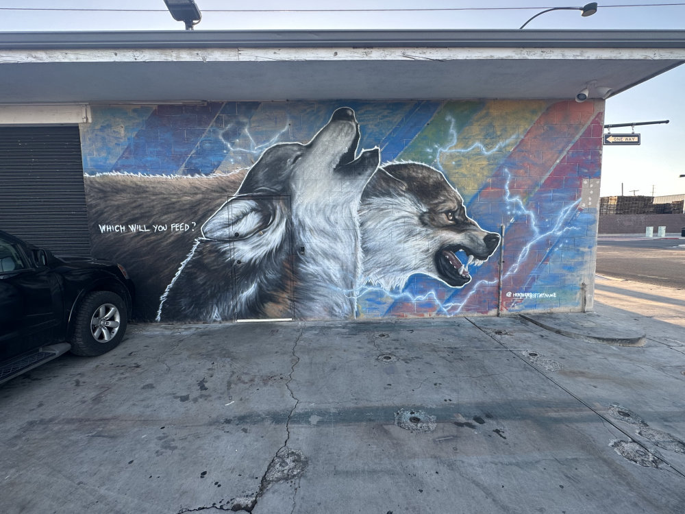 mural in Las Vegas by artist unknown.