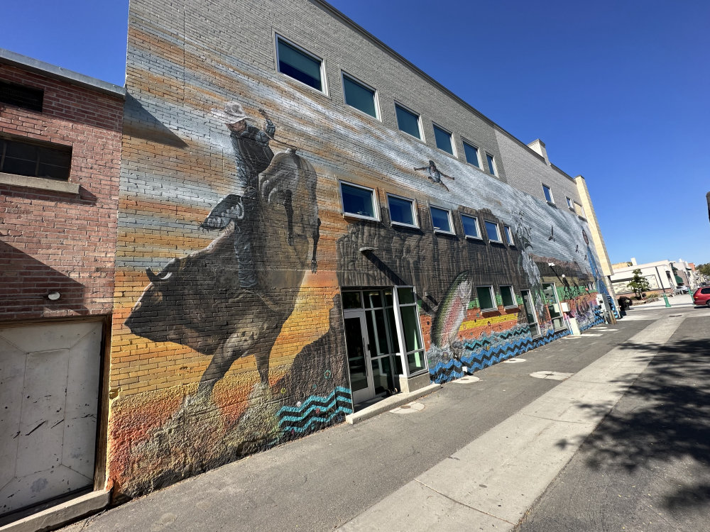 mural in Twin Falls by artist unknown.