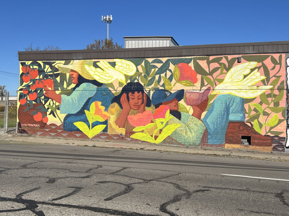 mural in Detroit by artist Ivan Montoya.