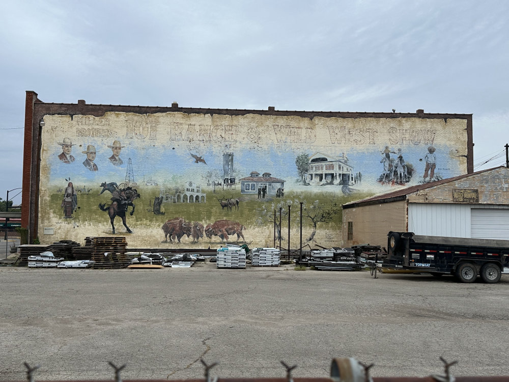 mural in Ponca City by artist unknown.