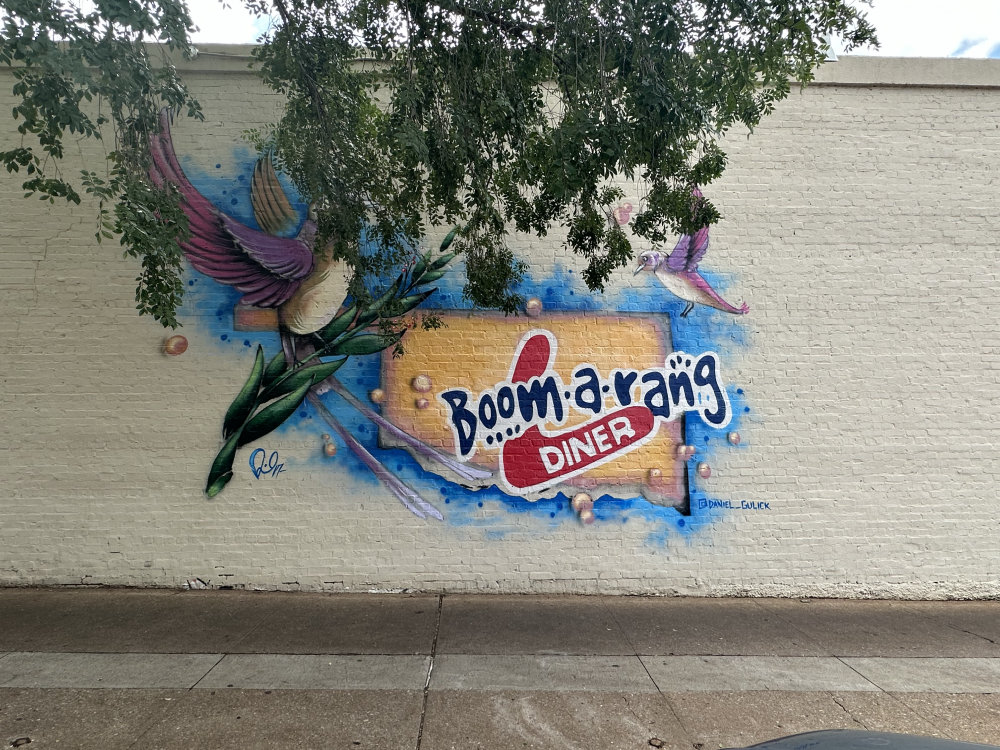 mural in Stillwater by artist unknown.