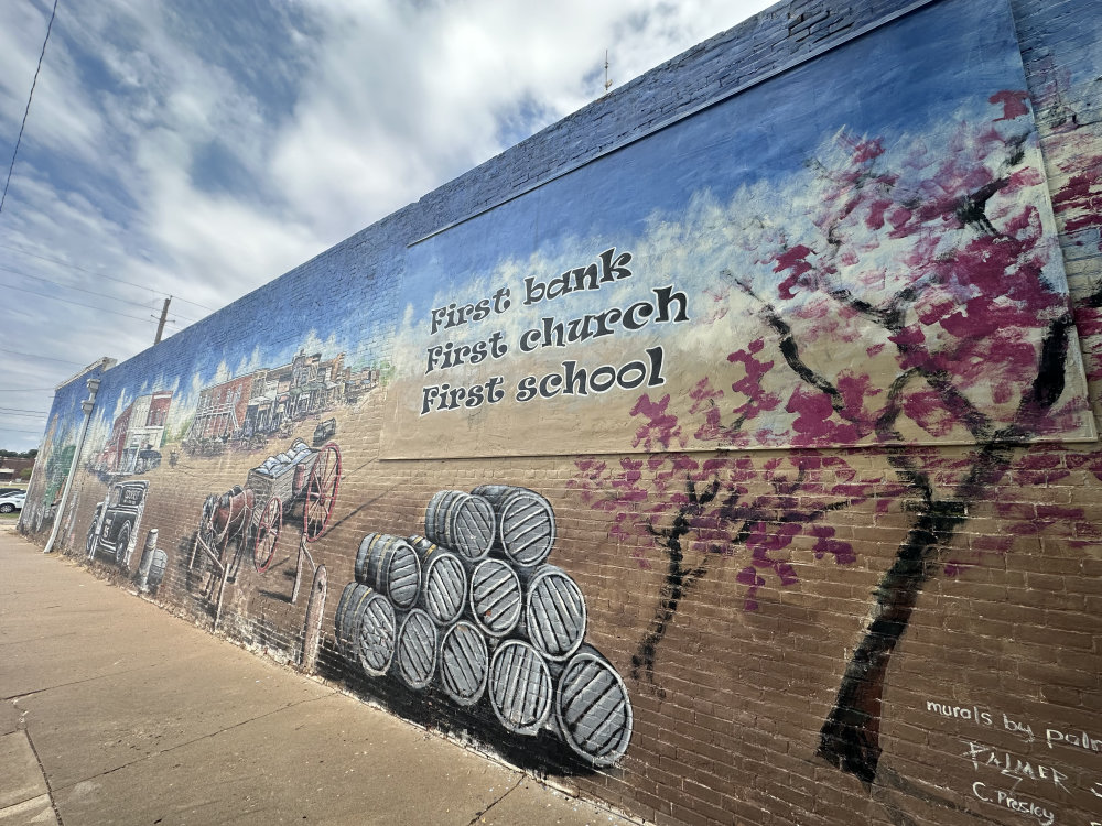 mural in Stillwater by artist unknown.