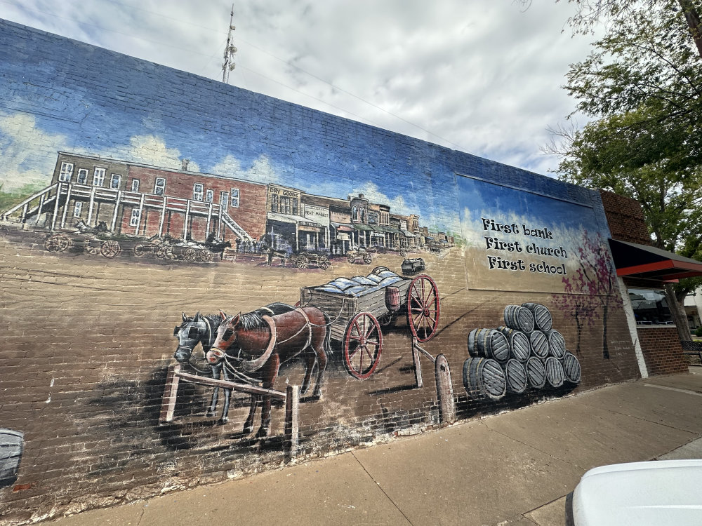 mural in Stillwater by artist unknown.