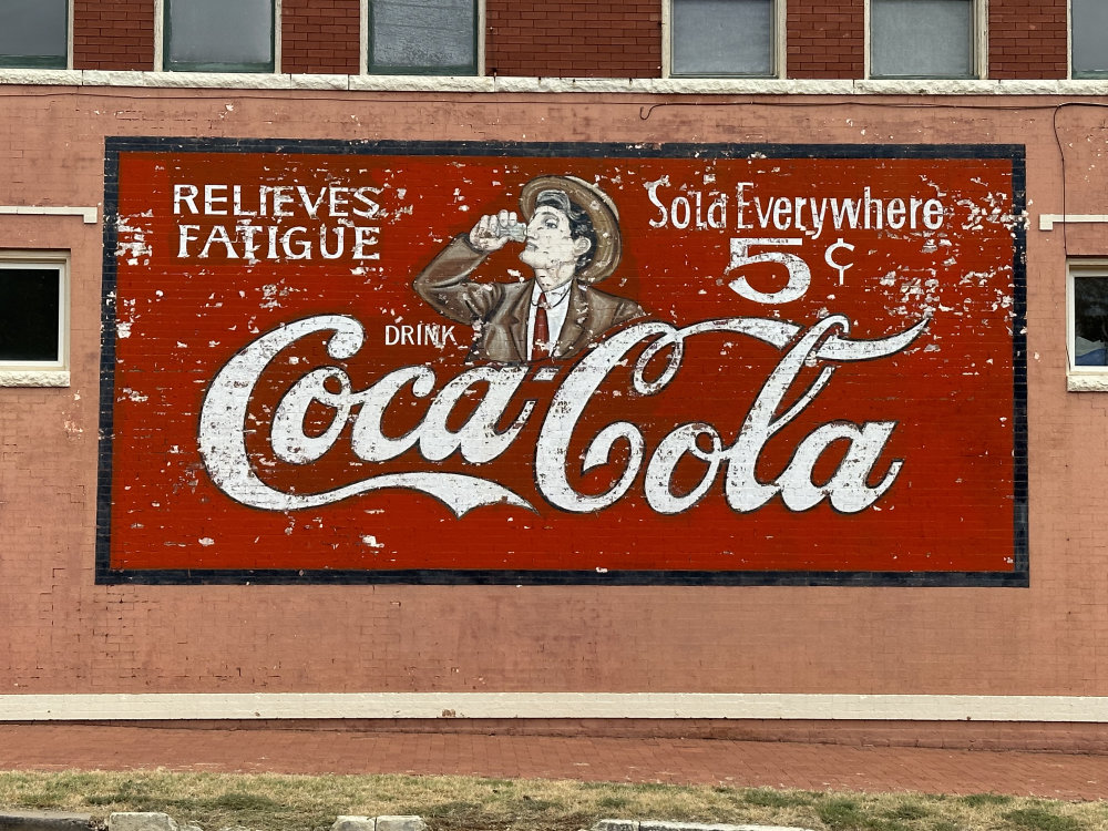 mural in Guthrie by artist unknown.