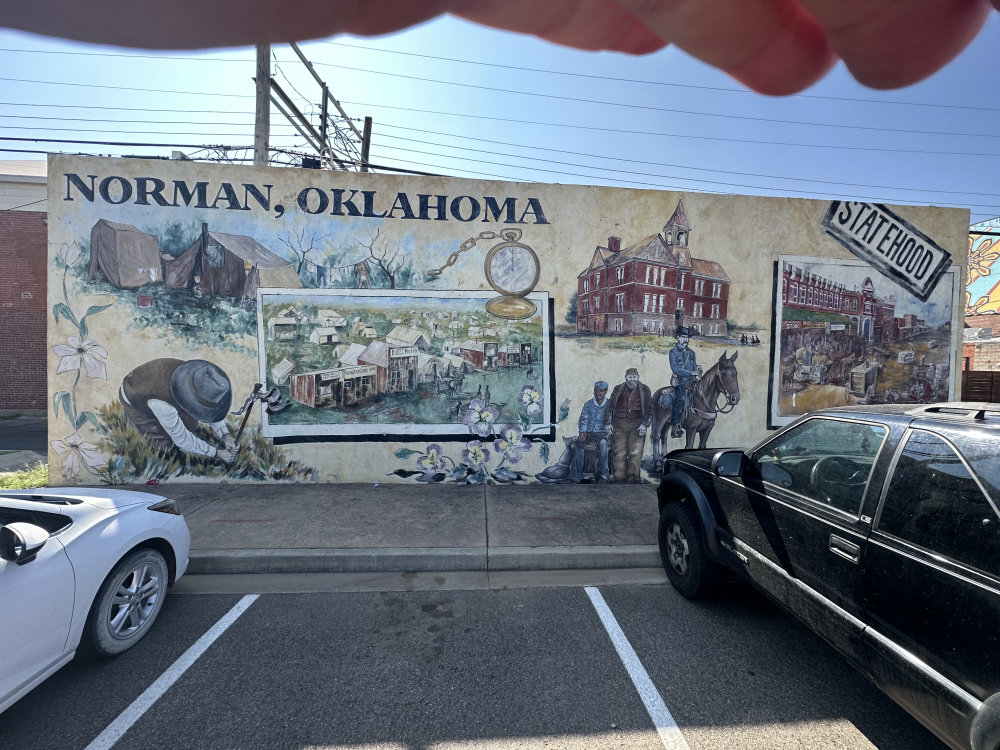 mural in Norman by artist unknown.