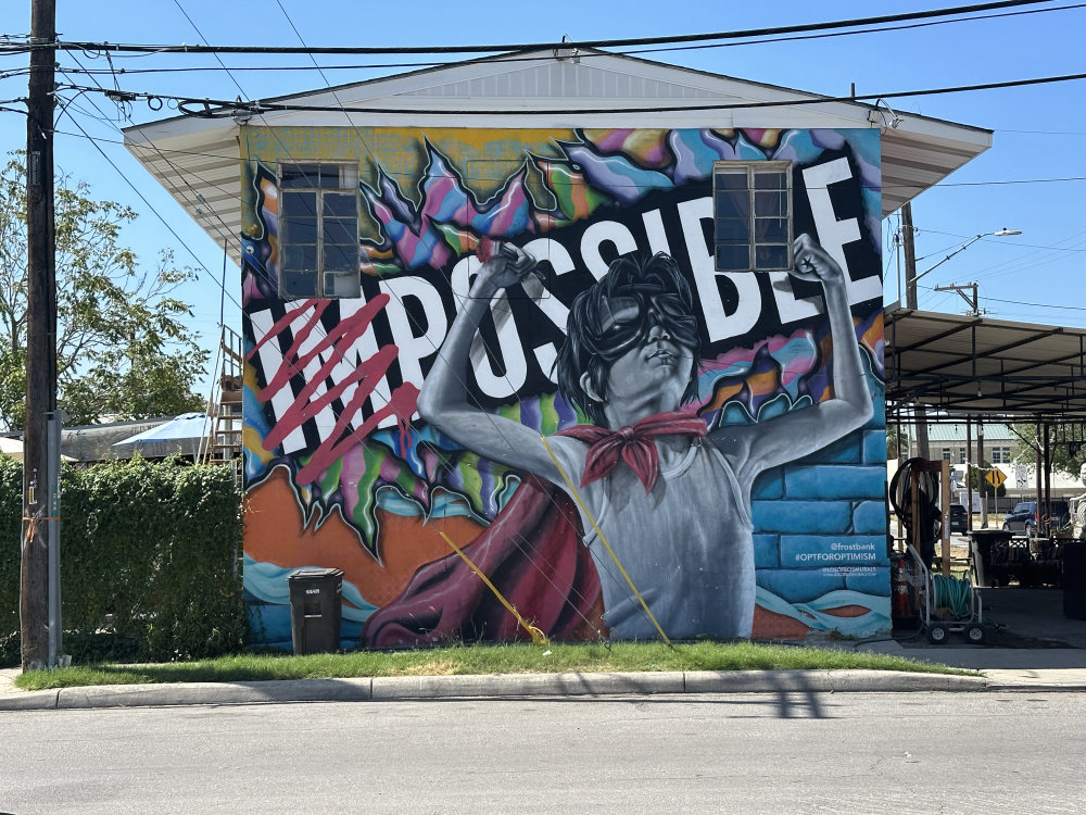 mural in San Antonio by artist unknown.