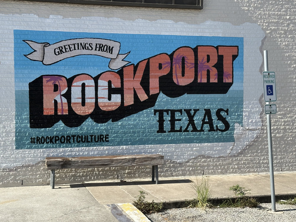 mural in Rockport by artist unknown.