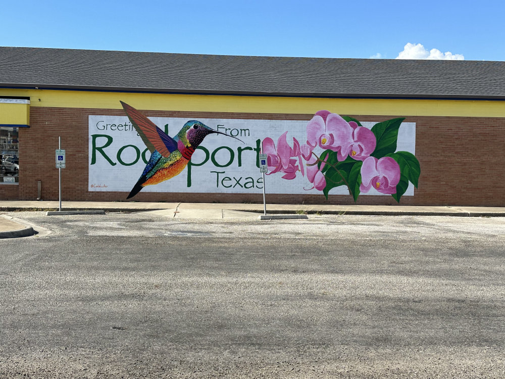 mural in Rockport by artist unknown.