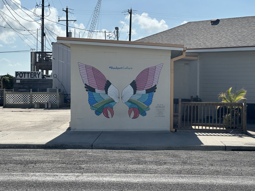 mural in Rockport by artist unknown.