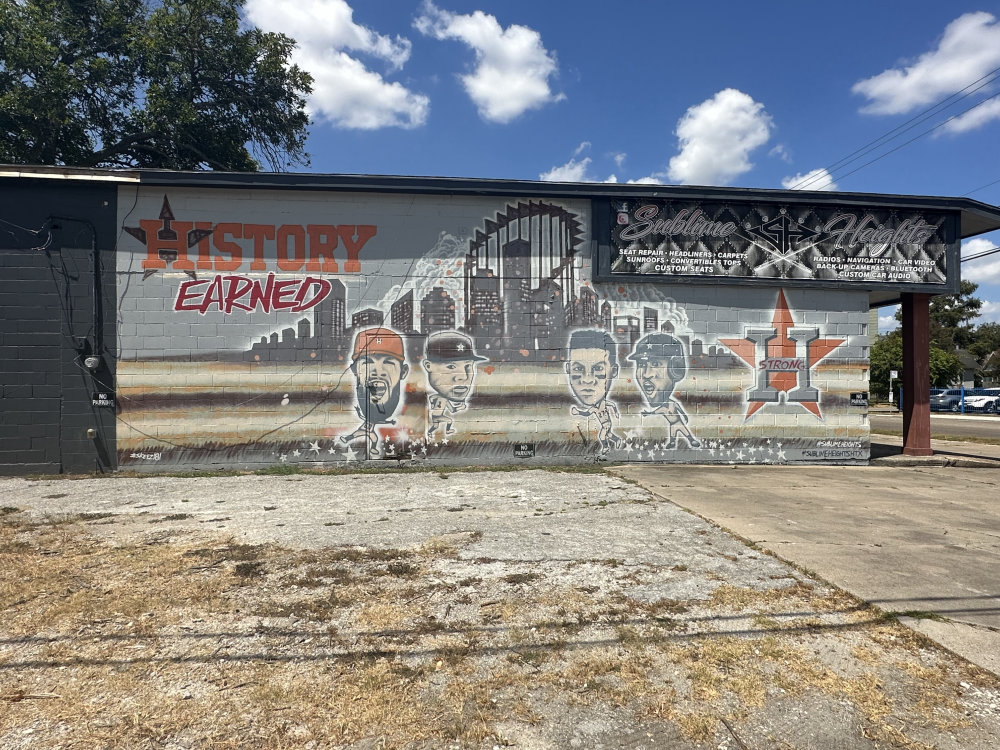 mural in Houston by artist unknown.