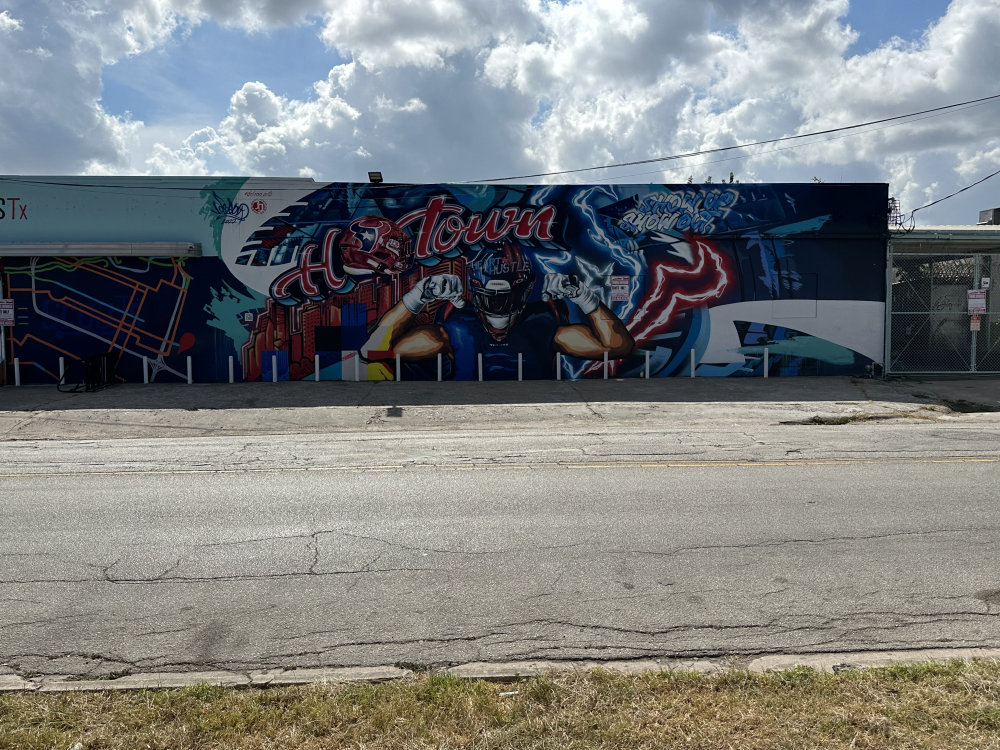 mural in Houston by artist unknown.