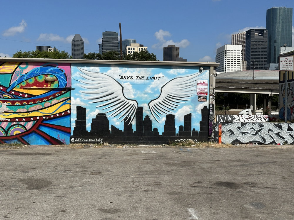 mural in Houston by artist unknown.