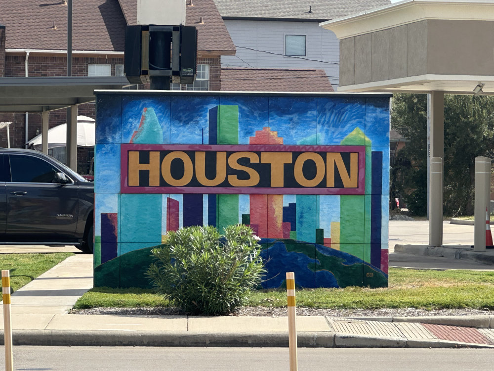 mural in Houston by artist unknown.