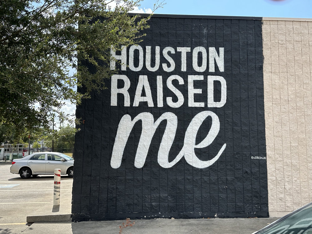 mural in Houston by artist unknown.