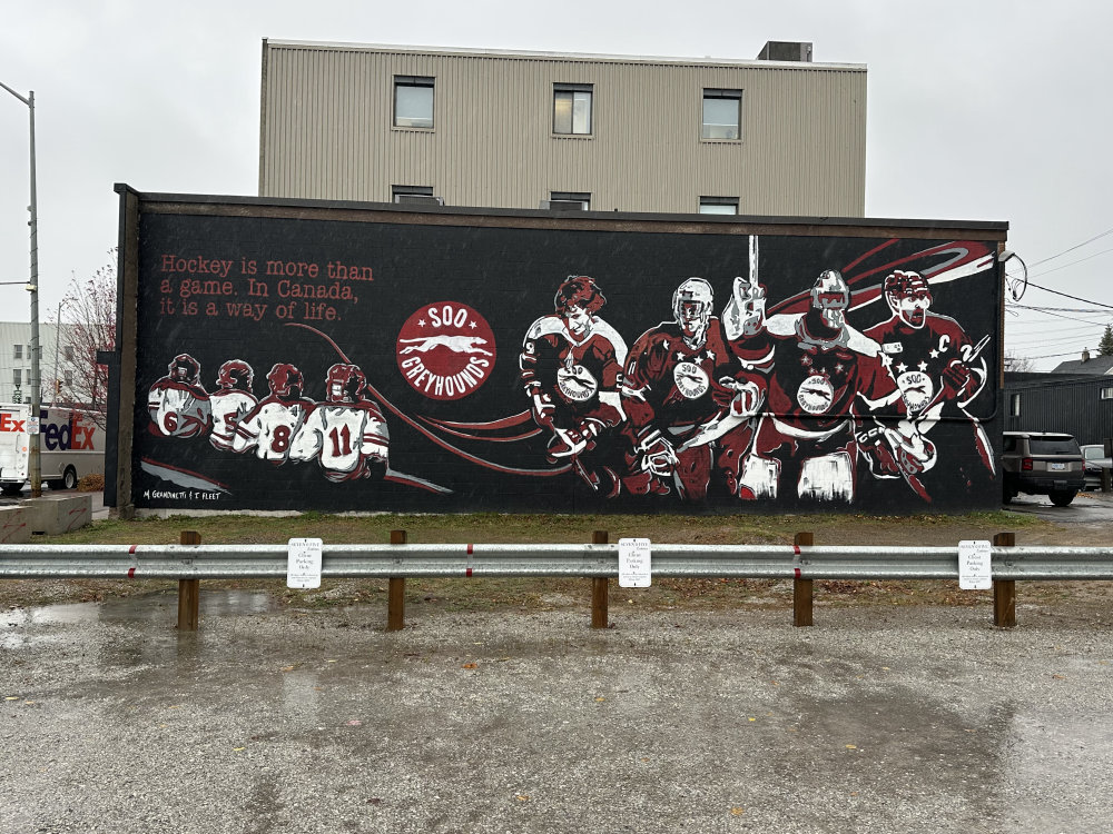 mural in Sault Ste. Marie by artist unknown.