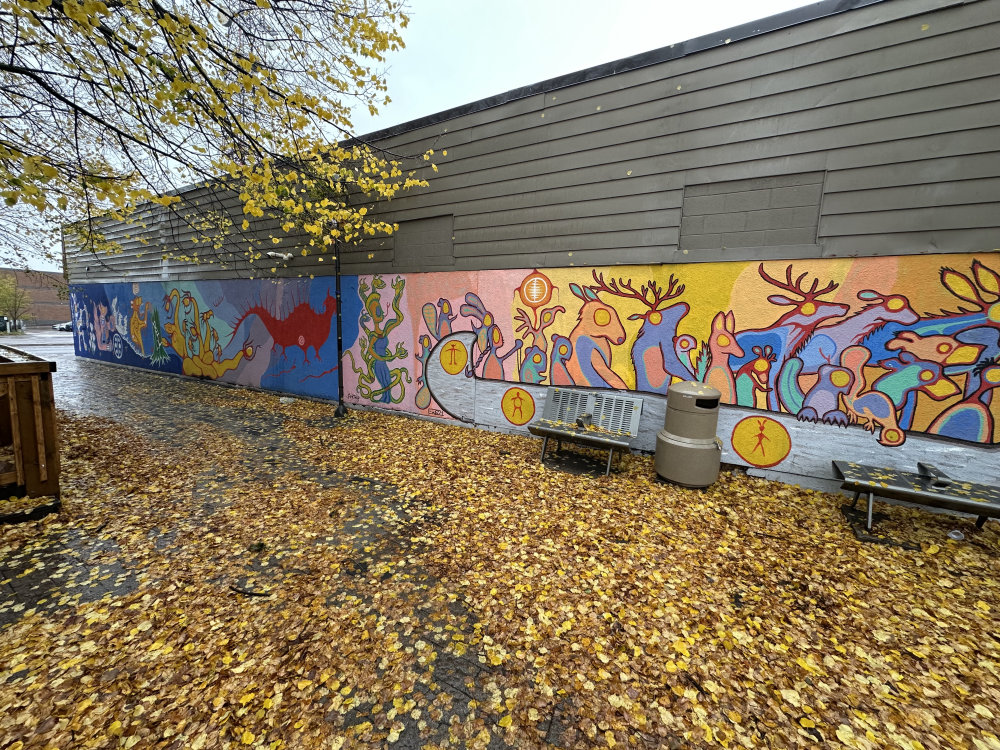 mural in Sault Ste. Marie by artist unknown.