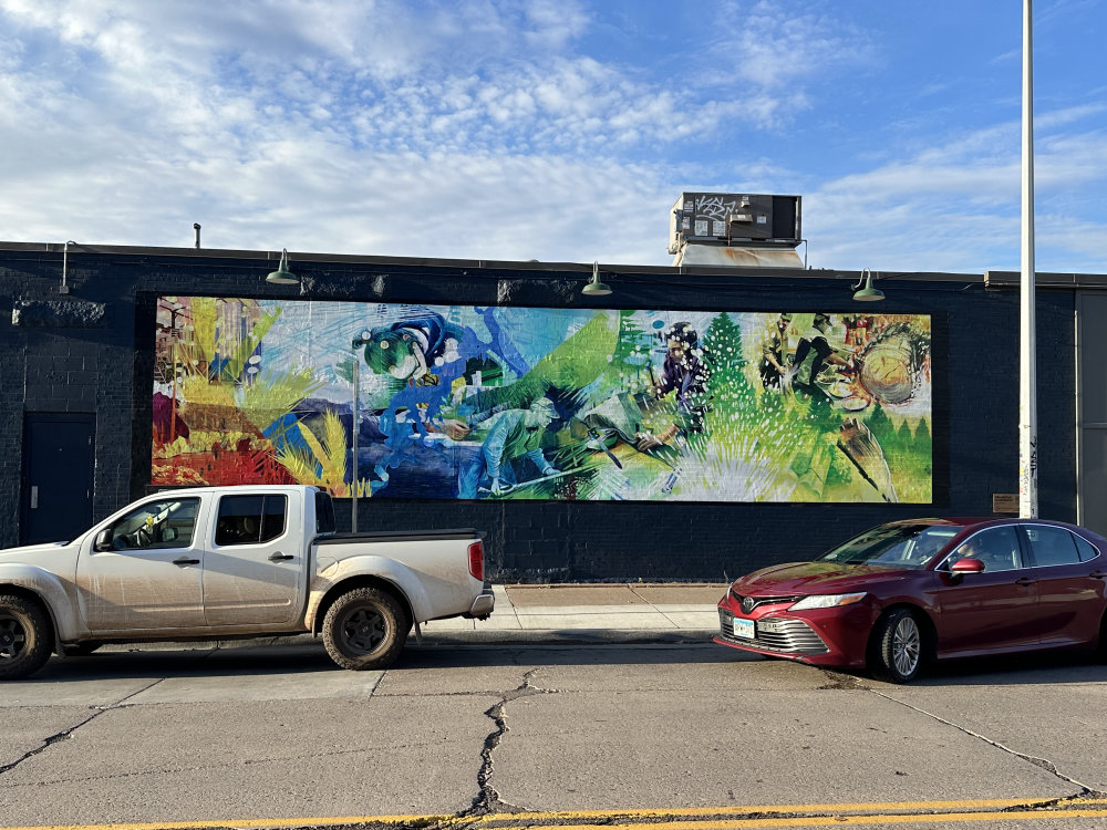 mural in Duluth by artist unknown.