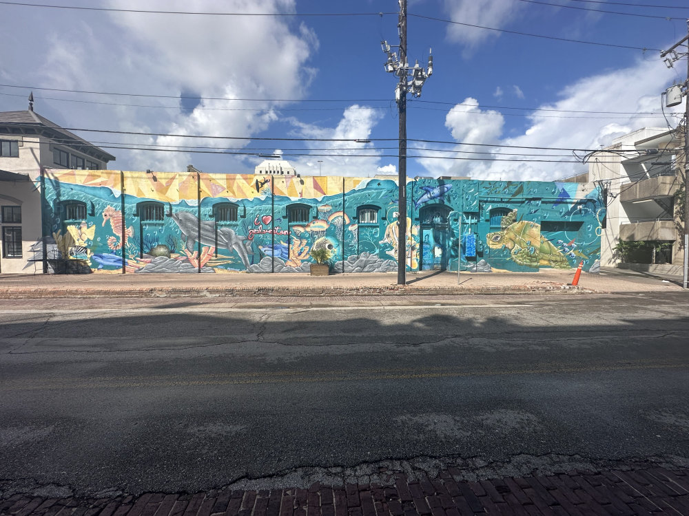 mural in Galveston by artist unknown.