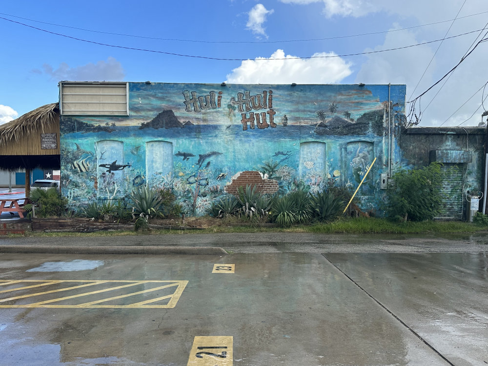 mural in Galveston by artist unknown.