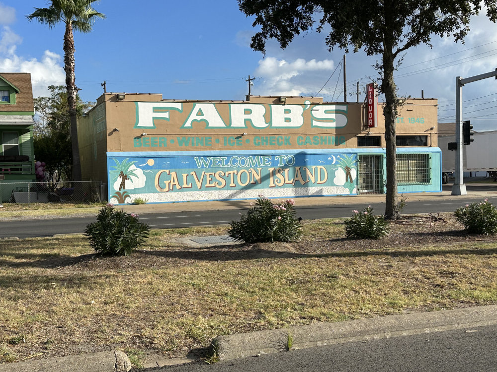 mural in Galveston by artist unknown.