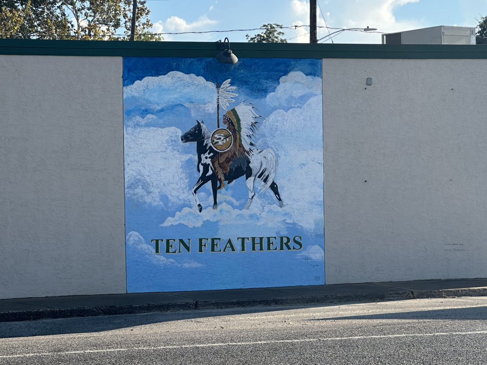 mural in Santa Fe by artist unknown.