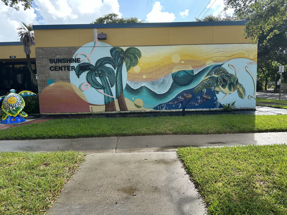 mural in Galveston by artist unknown.