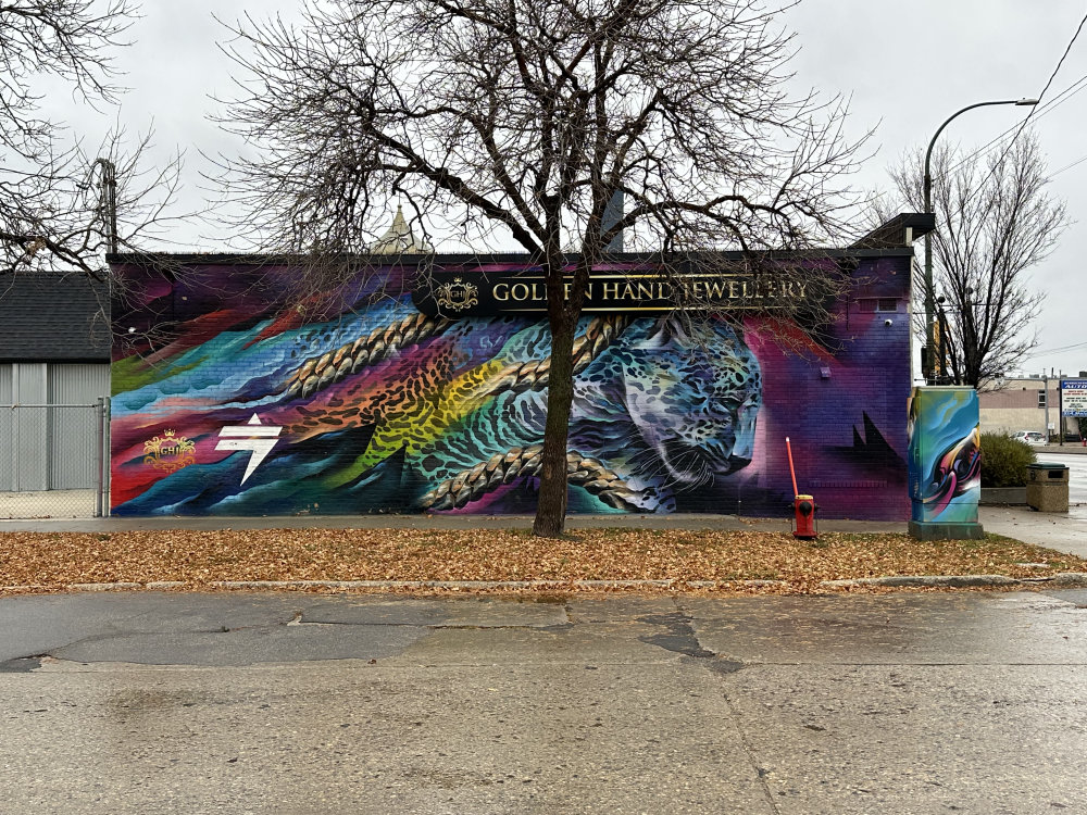 mural in Winnipeg by artist unknown.