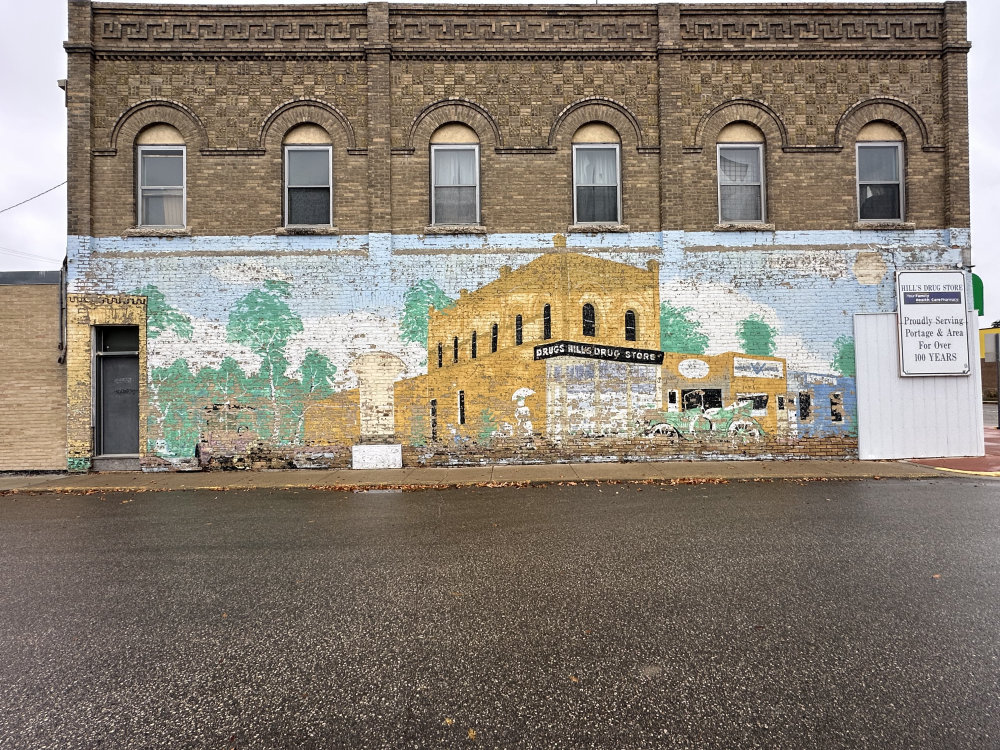 mural in Portage la Prairie by artist unknown.