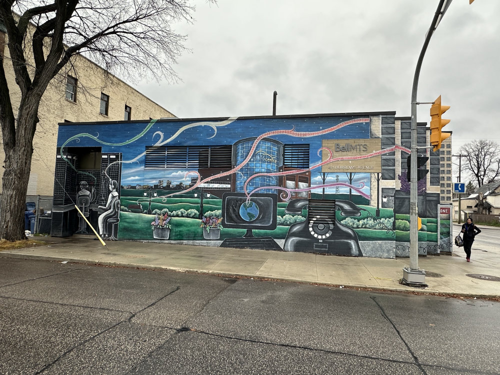 mural in Winnipeg by artist unknown.