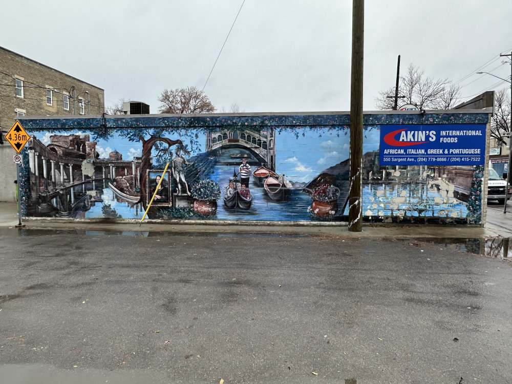 mural in Winnipeg by artist unknown.