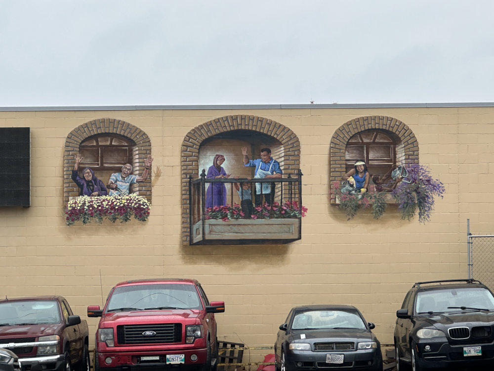 mural in Winnipeg by artist unknown.