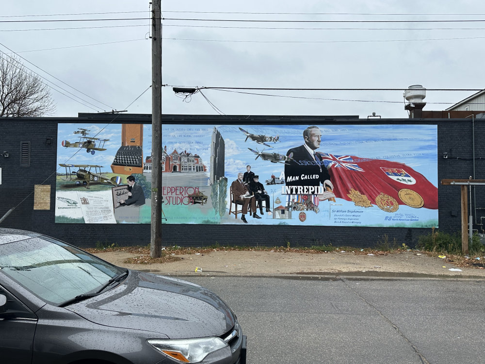 mural in Winnipeg by artist unknown.