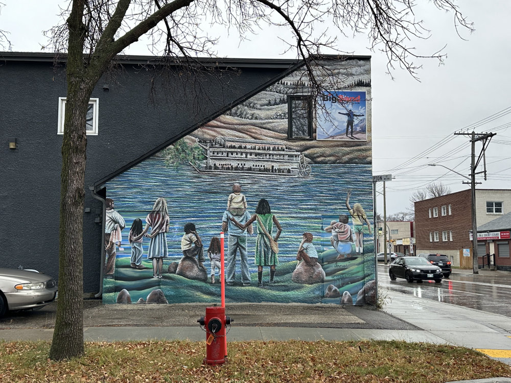 mural in Winnipeg by artist unknown.