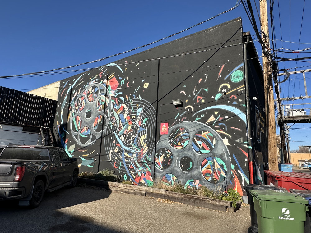 mural in Saskatoon by artist unknown.