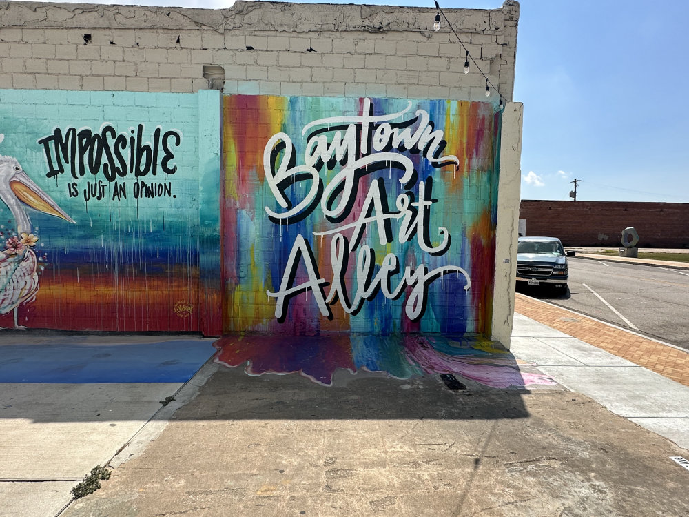 mural in Baytown by artist unknown.