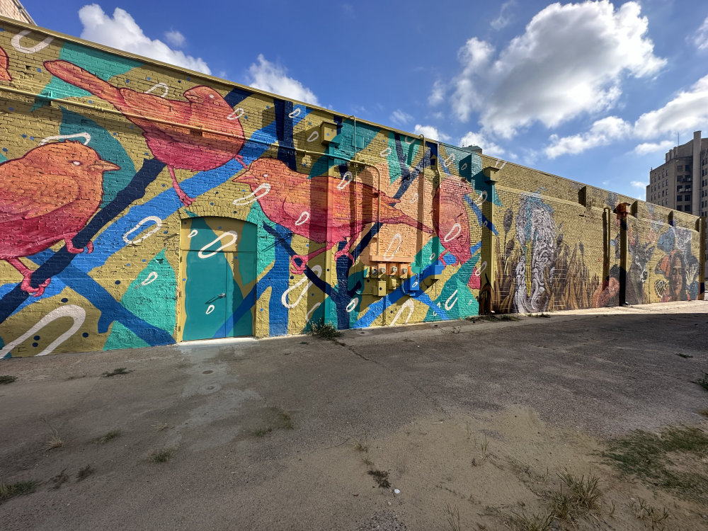 mural in Beaumont by artist unknown.