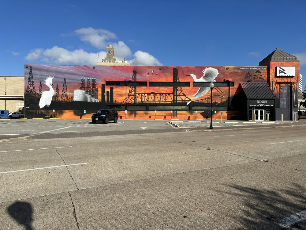 mural in Beaumont by artist unknown.