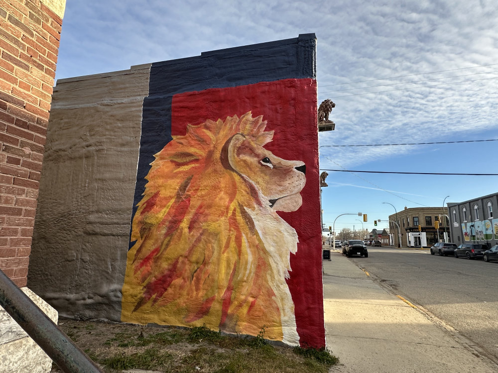 mural in Virden by artist unknown.