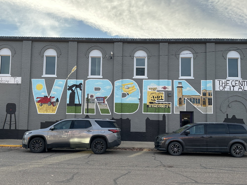 mural in Virden by artist unknown.