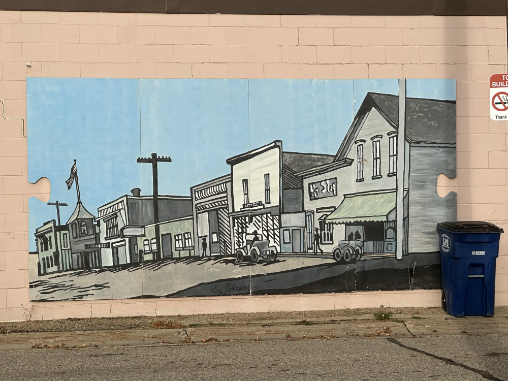 mural in Wadena by artist unknown.