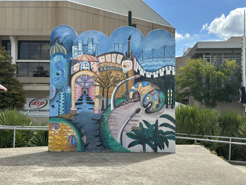 mural in Baton Rouge by artist unknown.