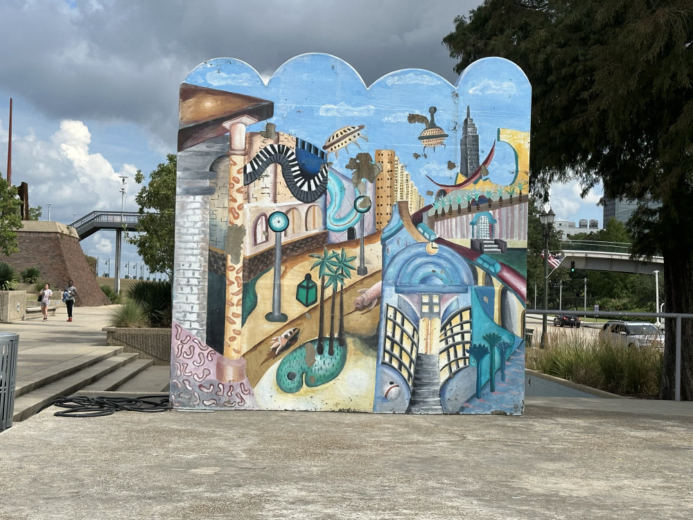 mural in Baton Rouge by artist unknown.