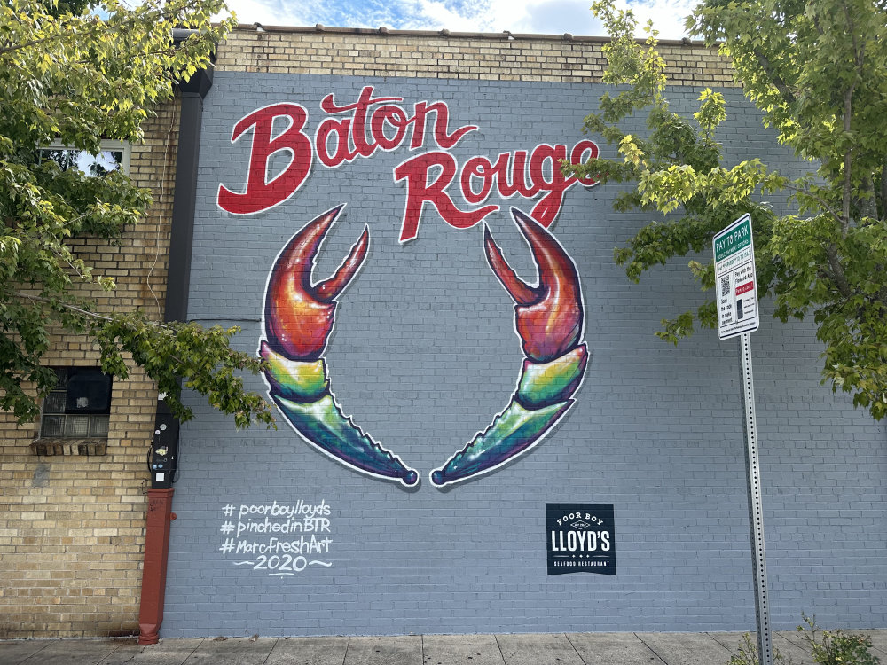 mural in Baton Rouge by artist unknown.