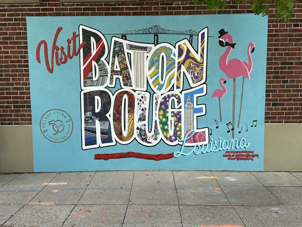 mural in Baton Rouge by artist unknown.