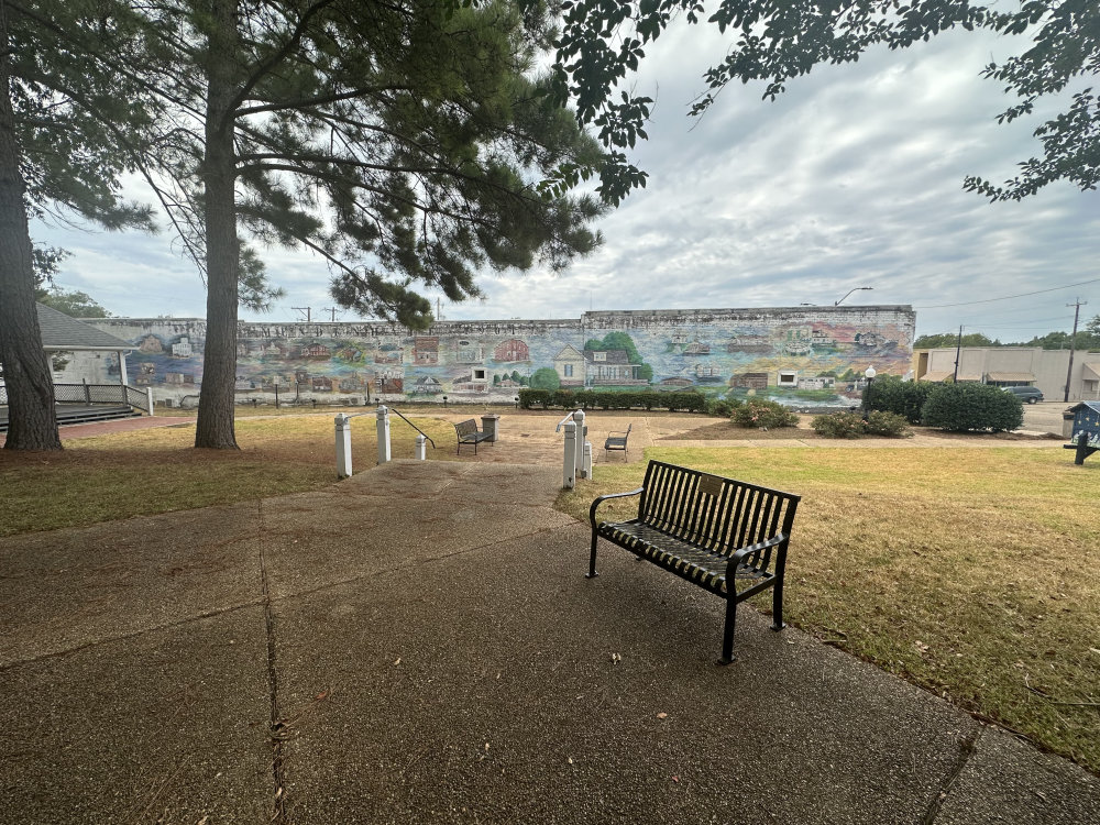 mural in Mendenhall by artist unknown.