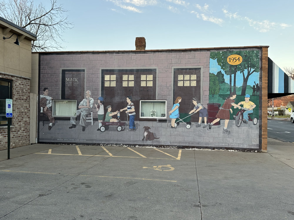 mural in River Falls by artist unknown.