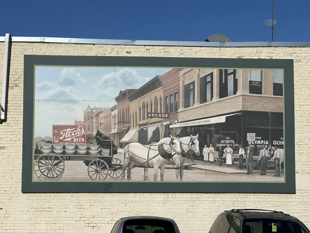 mural in Faribault by artist unknown.