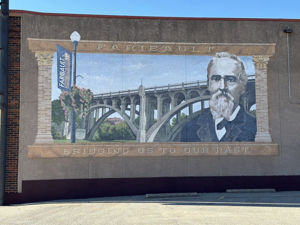 mural in Faribault by artist unknown.