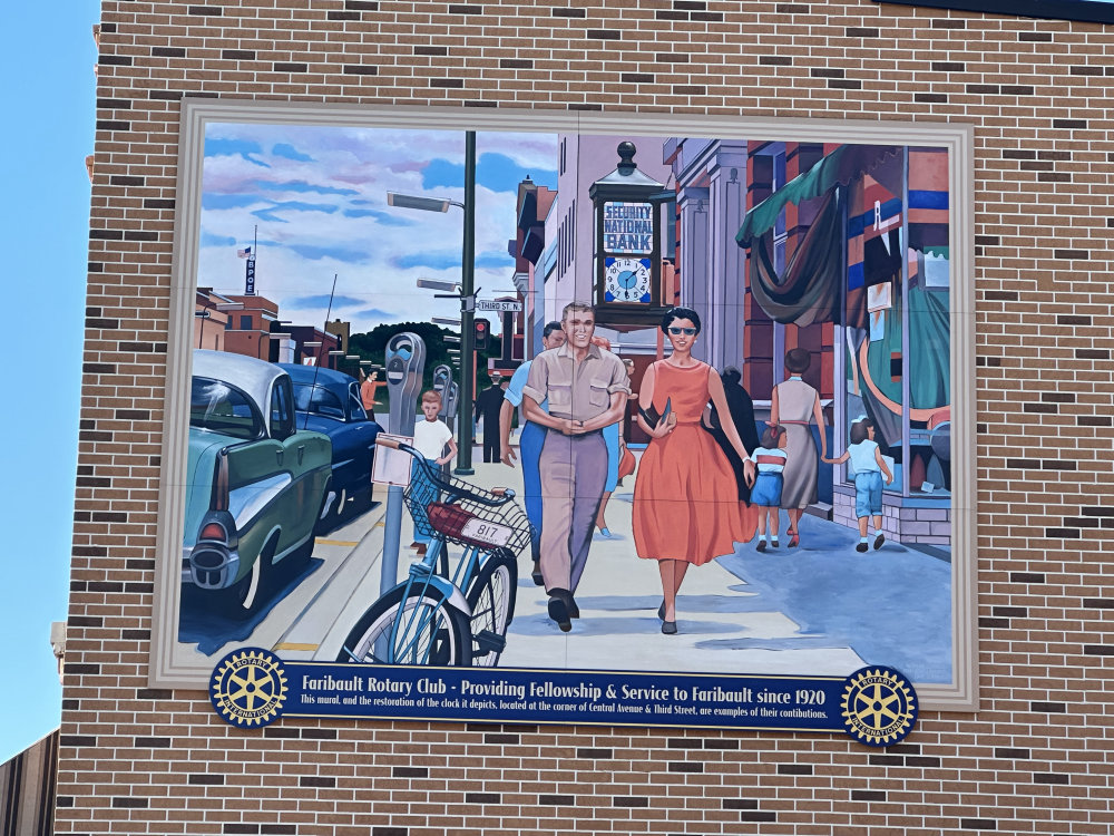 mural in Faribault by artist unknown.