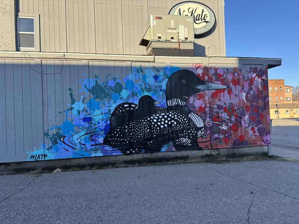 mural in North Mankato by artist unknown.